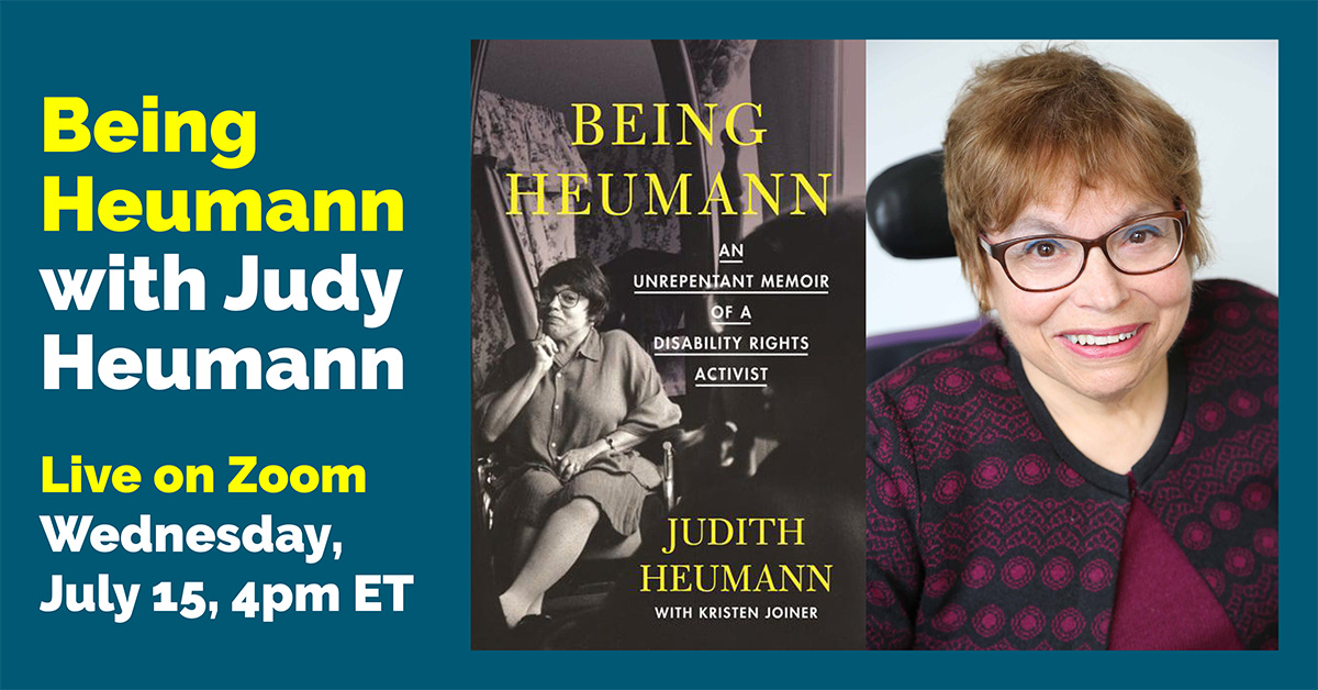 Being Heumann with Judy Heumann - Live on Zoom - DEAF NYC NEWS